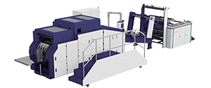 Blockbodenbeutelmaschine für Papierbeutel mit Kordelhenkeln (Vakuum-Methode)