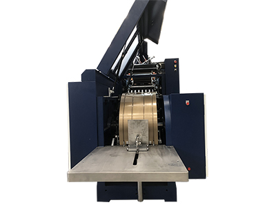 Blockbodenbeutelmaschine für Papierbeutel mit Kordel- oder Flachhenkeln (J-Cut)